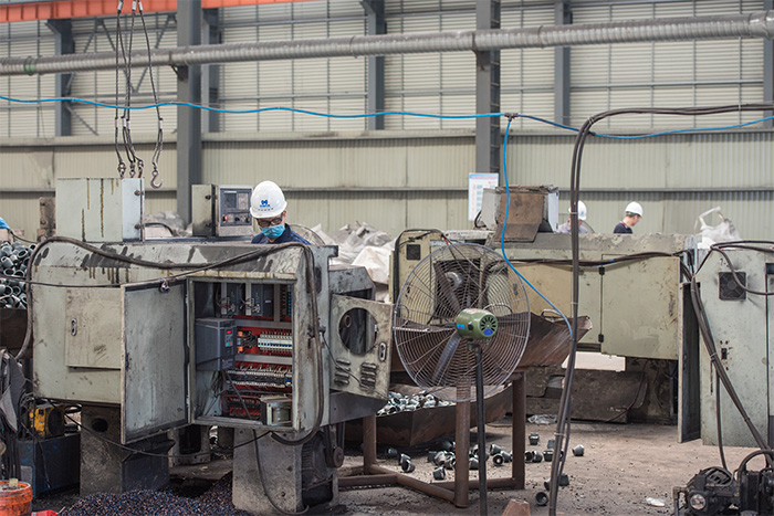 兴义网架配件-锥头加工车间